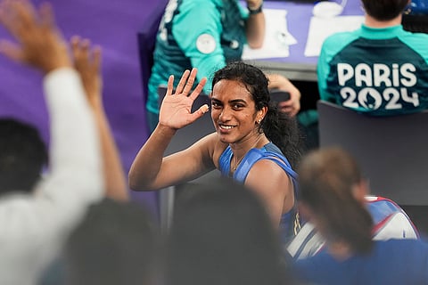 India's PV Sindhu after  match against Estonia's Kristin Kuuba